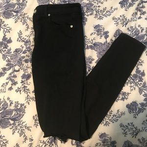 Abercrombie Size 4 Black Ripped Jeans